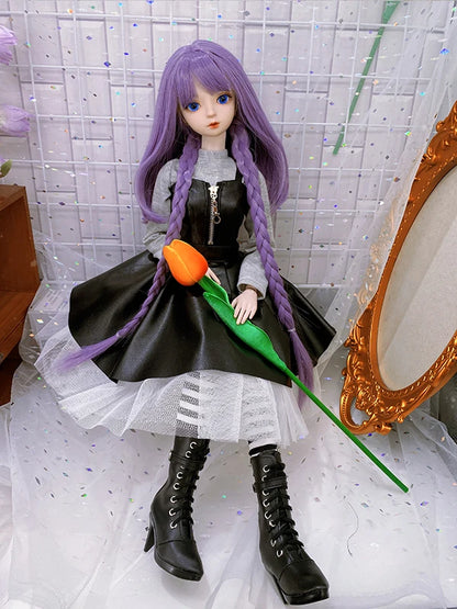 60CM BJD Doll Cute Clothes only clothes Xia Qiao Black 1/3 1/4 1/6 Doll accessories Children's toys