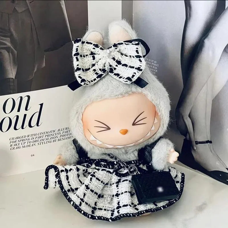 Labubu V1v2 Friend Series Elegant Dress Labubu Birthday Gift Clothing Labubu Pendant Fashionable Couple Outfit High-End Custom