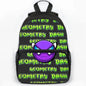 Large Capacity Angry Geometry Dash Children's Backpack 16 Inch Anime Bookbag Travel Backpacks Students Schoolbag for Girls Boys