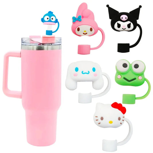 Sanrio Series Straw Cover for Stanley Cups Cartoon Straw Protector Cover Compatible with Stanley 30&40oz Straw Topper Caps