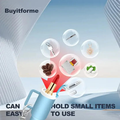 Mini Cup Keychain for Stanley Water Bottle Accessories Lip Balm Cute Tumbler Cup Handle Decoration