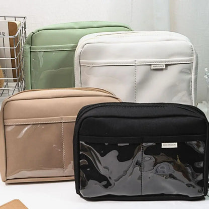 12-Layer Large Capacity Pen Bag 90 Degree Large Opening Student Multifunctional Pencil Case Zipper Stationery Organizer School