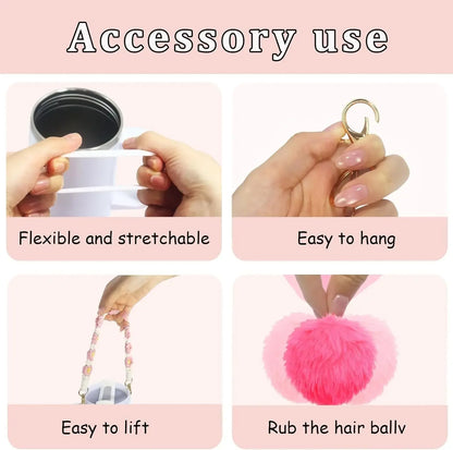 12PCS Cup Accessories for Stanley Cup,Straw Cover Cap 30oz 40oz Water Bottle Handle Strap,Boot,Chains,Personalized Sticker