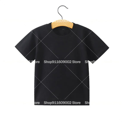 Labubu Adult Kids Birthday T-shirts Cartoon Anime Printed Tees Cute Short Sleeves Summer Tops Boys Girls Women Men Clothes Gift