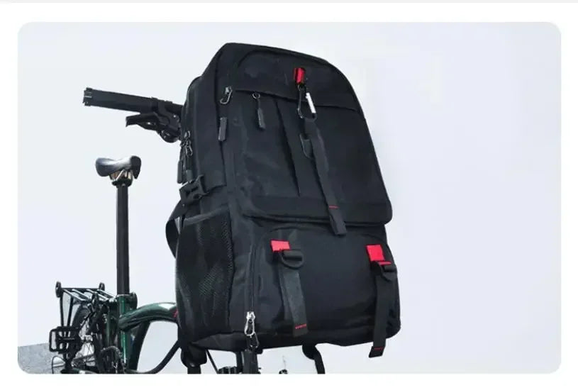 Outdoor Sports Trekking Backpacks For Brompton Bicycle Usb Charging Travel Backpack Big Oxford Laptop Bag With Shoe Packet