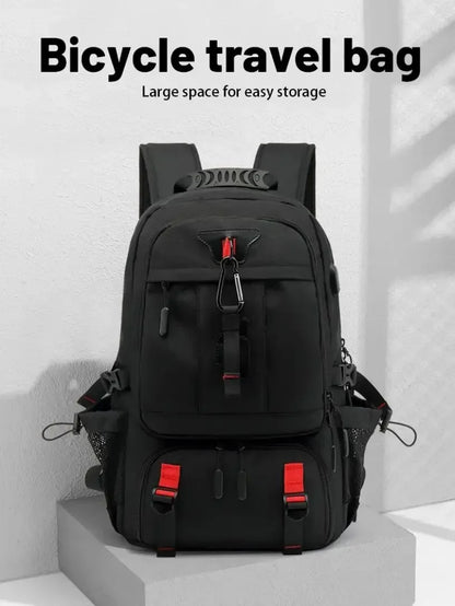 Outdoor Sports Trekking Backpacks For Brompton Bicycle Usb Charging Travel Backpack Big Oxford Laptop Bag With Shoe Packet