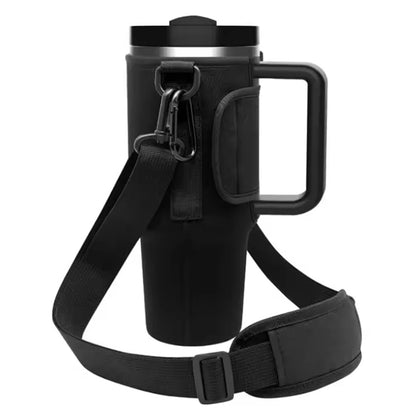 Water Bottle Carrier Bag with Phone Pocket for Stanley Cup 40 oz, Water Bottle Holder Adjustable Strap Stanley Cup Accessories