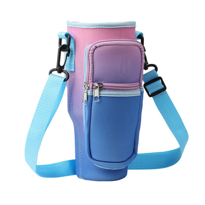 Leeseph Water Bottle Carrier Bag for Stanley 40oz Tumbler with Handle Water Bottle Pouch with Adjustable Shoulder Strap