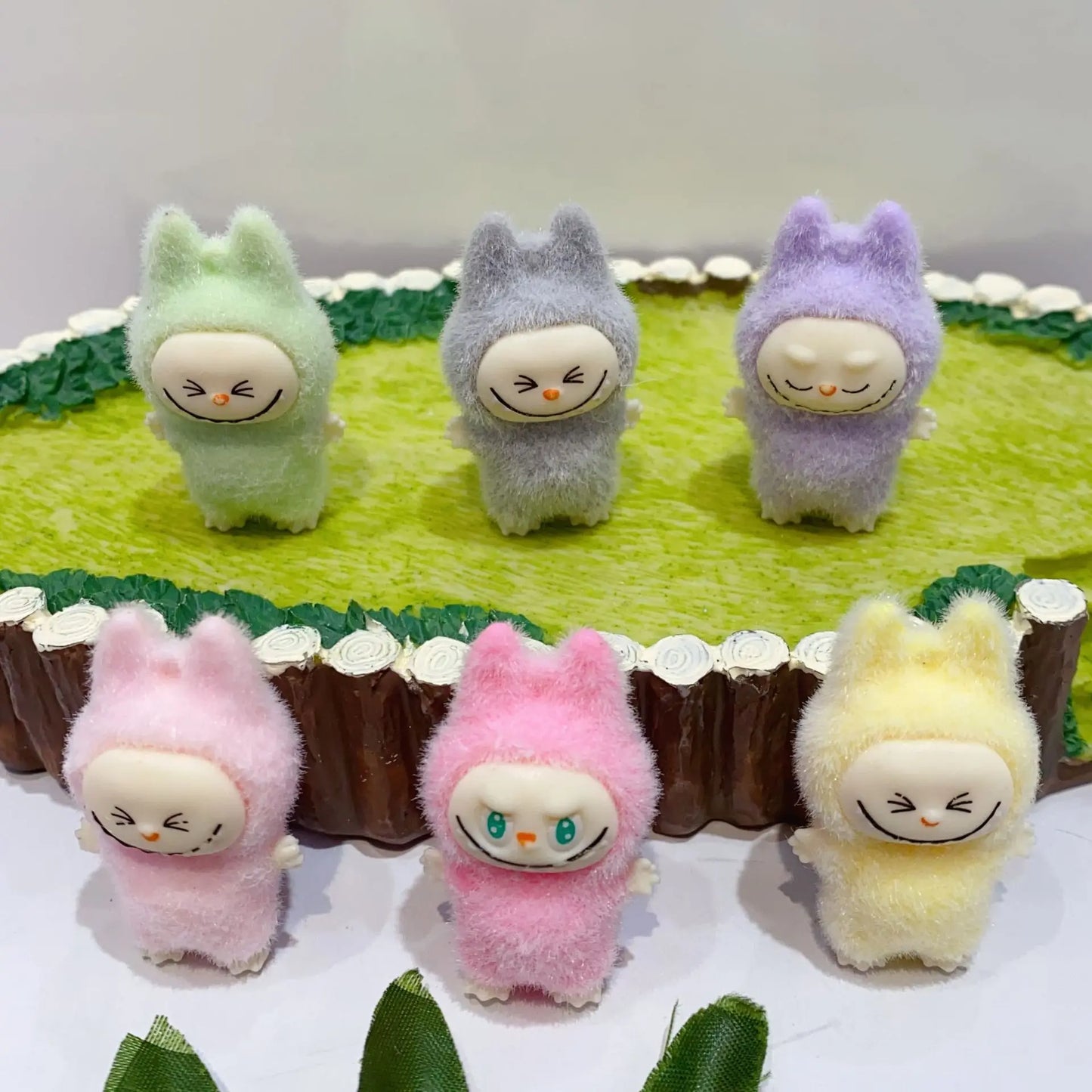 Cute Labubu Standing Posture Mini Dolls Blind Box 12pcs Kawaii Toys Desktop Decor Ornaments Collection Christmas Gifts