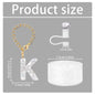 3Pcs Accessories Set for Stanley Cup, Including Diamond Straw Topper/Sparkly Silicone Boot Set（White）