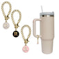 3pcs Letter Charm Accessories for Stanley Cup Initial Name ID Personalized Handle Charm for Stanley 40 oz Tumbler with Handle