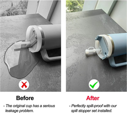 Silicone Spill Proof Stopper 6PC for Stanley 40 oz Tumbler with Handle or 30 oz Reusable Stanley Spill Stopper