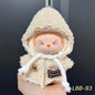 Labubu Bjd  Vinyl Labubu 17cm Doll Cute Replacement Leisure Suit Skirt Plush Toys Clothing Match Delicate Fashion High Quality