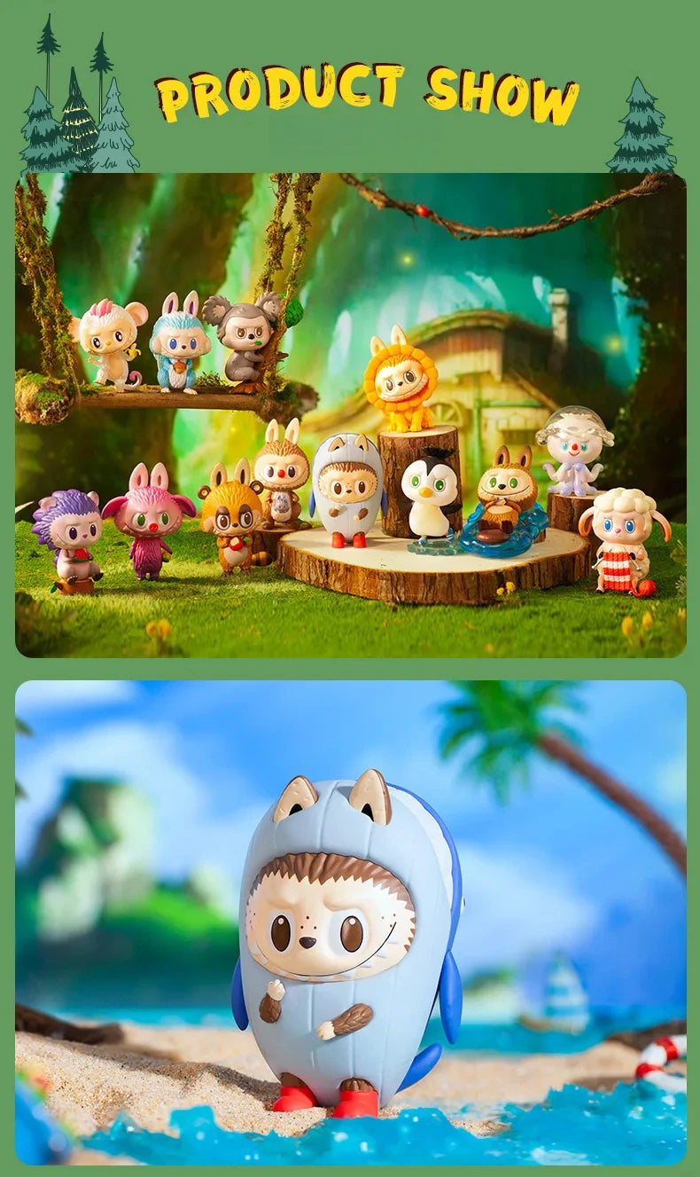 Labubu The Monsters Elf Animal Series Labubu Animal Handheld Toy Limited Edition Blind Box Professional Collection Mystery Box