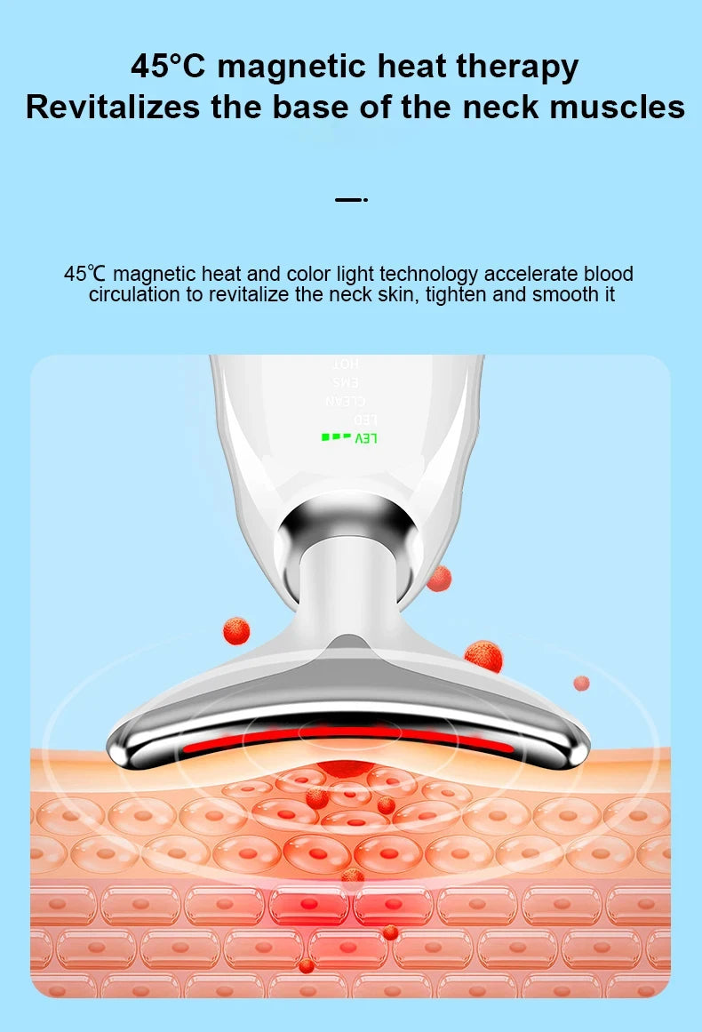 7-in-1 Skin Rejuvenation Instrument All Round Lifting And Tightening Anti Aging Artifact To Neck Wrinkles Facial Massager Beauty