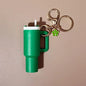 Mini Cup Keychain for Stanley Water Bottle Accessories Lip Balm Cute Tumbler Cup Handle Decoration