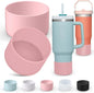 75mm muti color silicone cup protection case storage vacuum bottle compatitable for Stanley 30/40oz anti slip scratch resistant