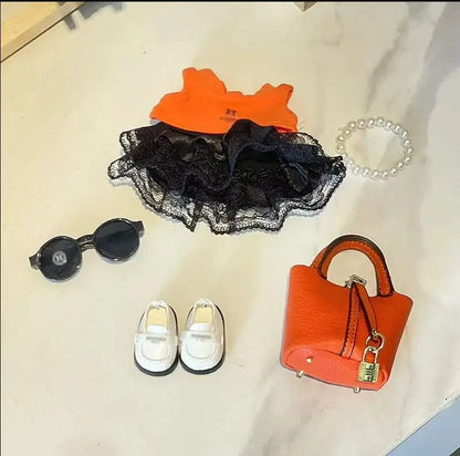 Labubu V1v2 Friend Series Elegant Dress Labubu Birthday Gift Clothing Labubu Pendant Fashionable Couple Outfit High-End Custom