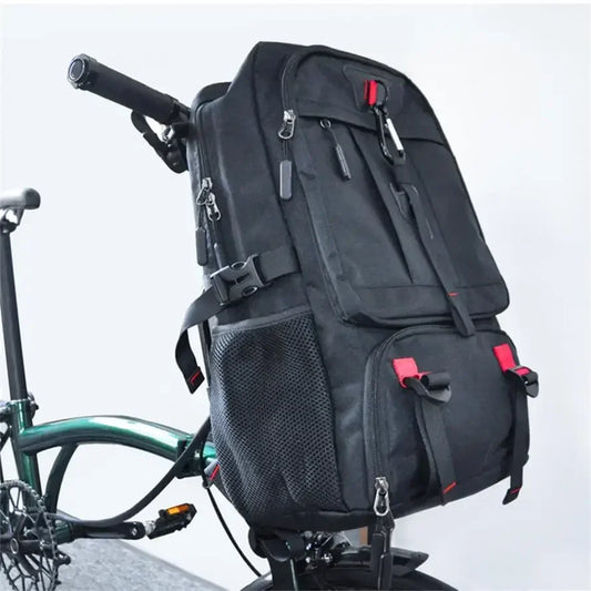 Outdoor Sports Trekking Backpacks For Brompton Bicycle Usb Charging Travel Backpack Big Oxford Laptop Bag With Shoe Packet