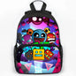 Large Capacity Angry Geometry Dash Children's Backpack 16 Inch Anime Bookbag Travel Backpacks Students Schoolbag for Girls Boys
