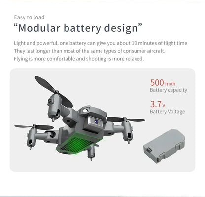 XKJ KY905 Mini Drone HD 4K Professional Camera One-click Return Wifi Folding Quadcopter 360rolling RC Helicopter Children's Toys