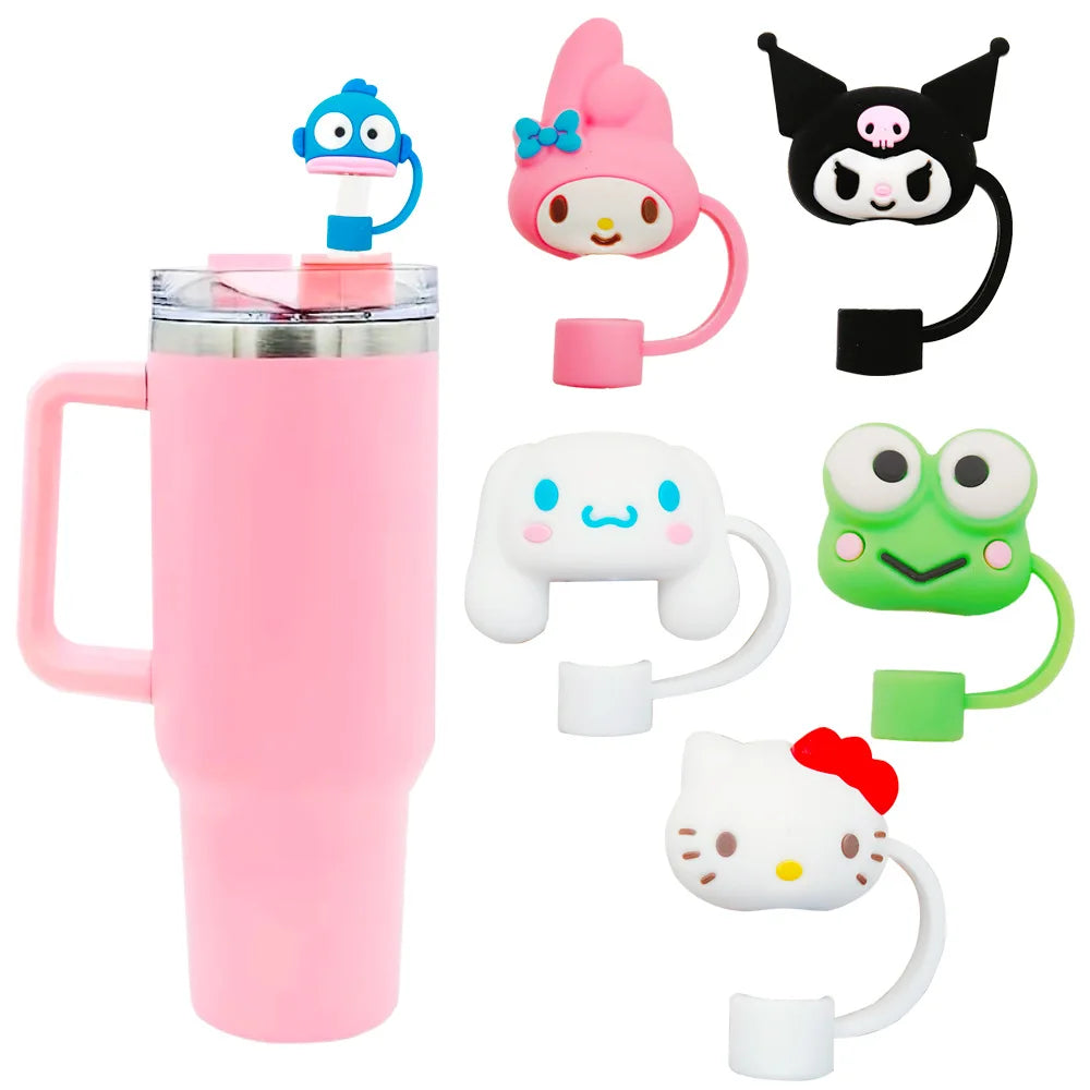 Sanrio Series Straw Cover for Stanley Cups Cartoon Straw Protector Cover Compatible with Stanley 30&40oz Straw Topper Caps
