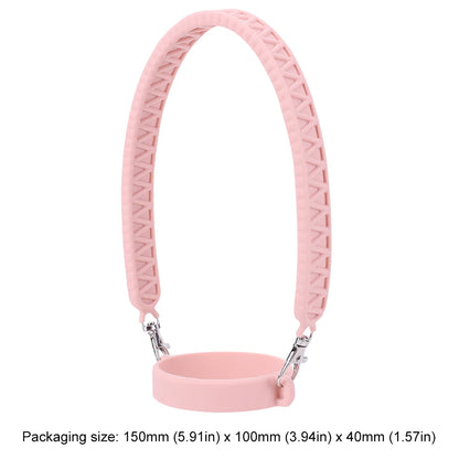 Portable Silicone Water Bottle Handle Fit 8-40oz Bottles Water Bottle Sling Water Bottle Carrier for Stanley Cup Accessories