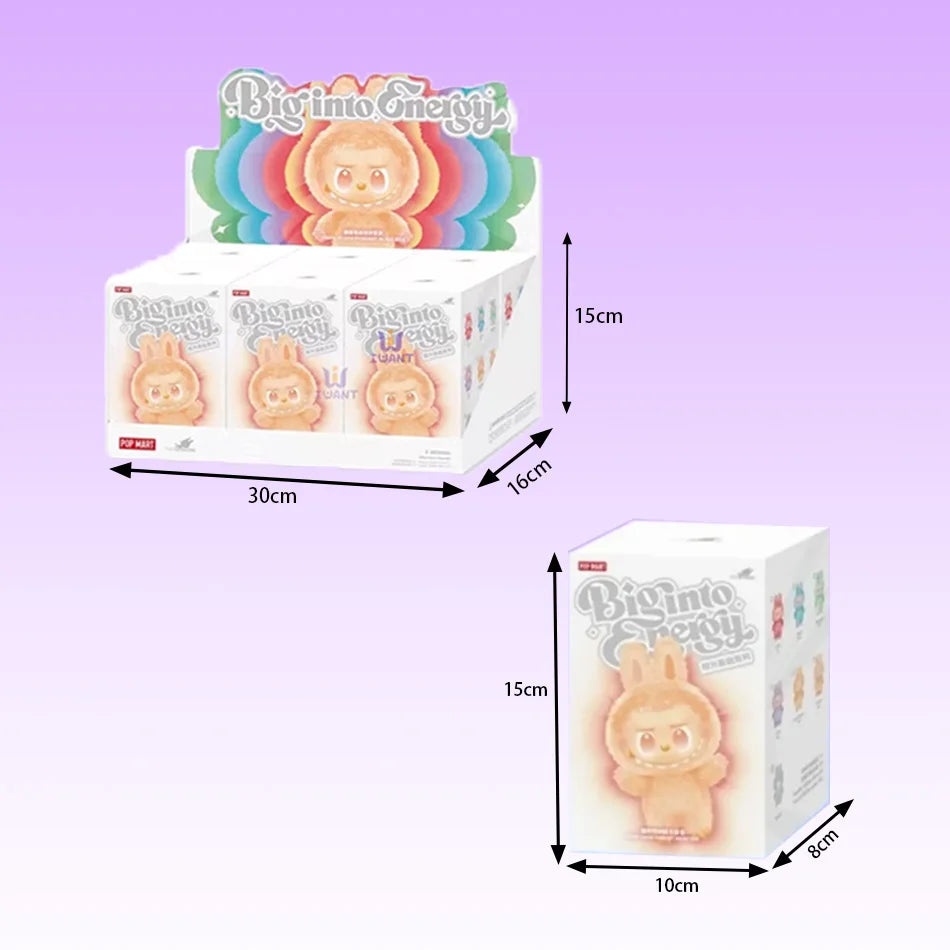 Labubu V3 The Monsters Big Into Energy Series Vinyl Face Blind Box Cute Labubu Fashion Pendant Decor Toys Surprise Gift