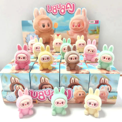 Labubu V2 Sitting Party Blind Box Cartoon Cute Anime Action Model Desktop Decoration Gifts
