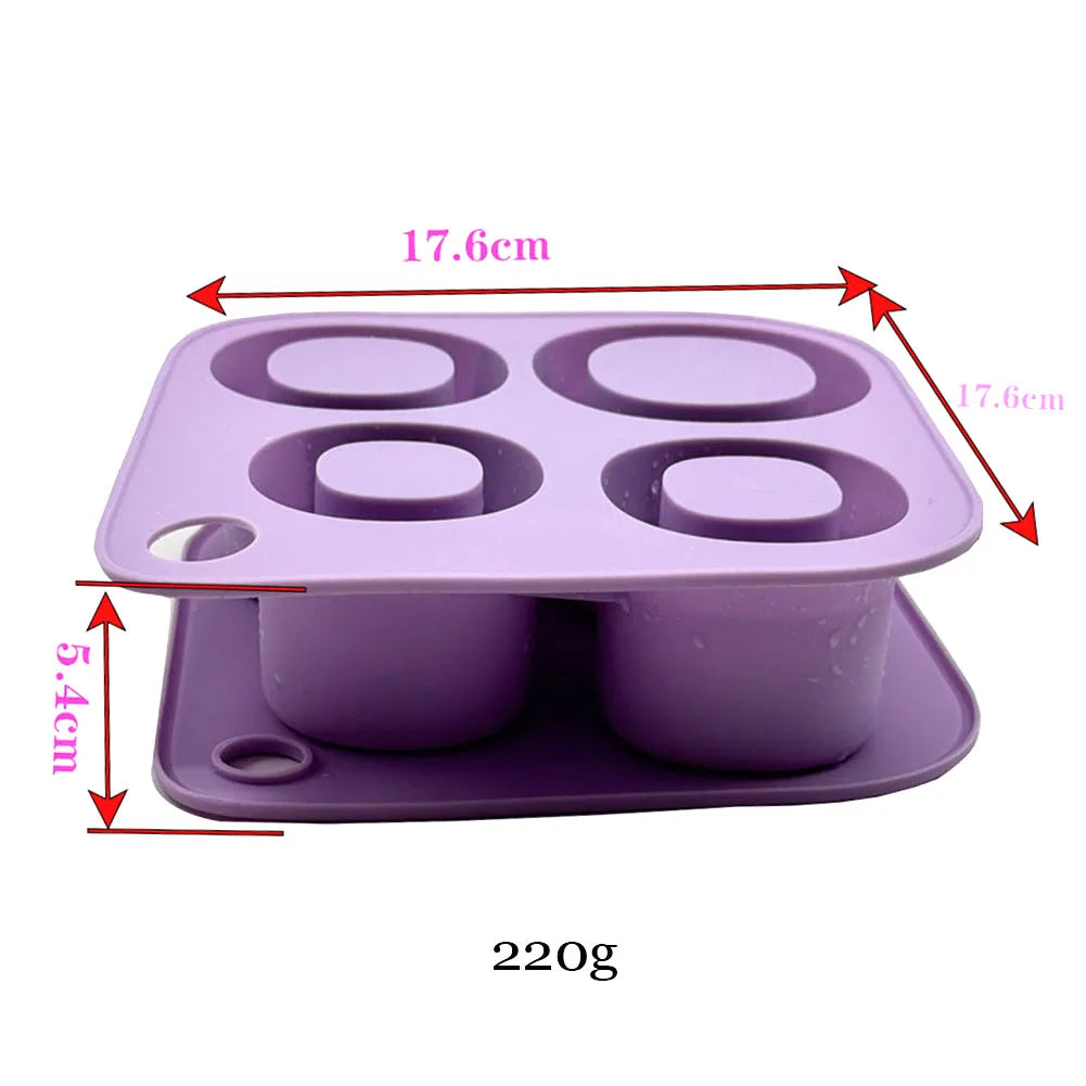 ST Accessories Summer Ice Mould Cube Trays Ice Making Beverage Cup Maker Circle Ice Shape Silicone Molds For Stanley Cup 20/30/4