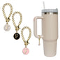 3pcs Letter Charm Accessories for Stanley Cup Initial Name ID Personalized Handle Charm for Stanley 40 oz Tumbler with Handle