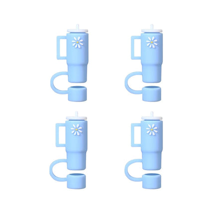 4 Pcs Straw Covers for Stanley Cup 40-20 oz, 0.4 inches Silicone Straw Cover Caps, Stanley Cups Accessories