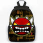 Large Capacity Angry Geometry Dash Children's Backpack 16 Inch Anime Bookbag Travel Backpacks Students Schoolbag for Girls Boys