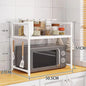 2/3-Layer Kitchen Storage Rack Simple Microwave Shelf Space-saving Countertop Tableware Tidying Organizer Kitchen Accessories