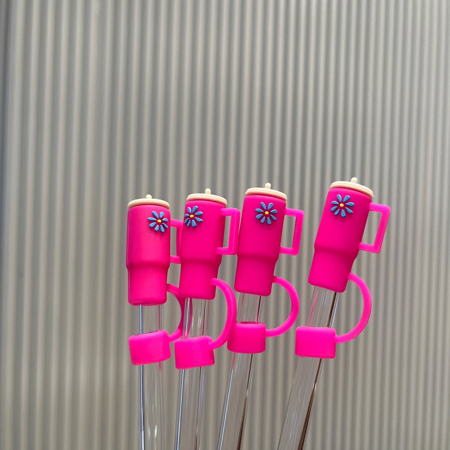 4 Pcs Straw Covers for Stanley Cup 40-20 oz, 0.4 inches Silicone Straw Cover Caps, Stanley Cups Accessories