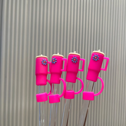 4 Pcs Straw Covers for Stanley Cup 40-20 oz, 0.4 inches Silicone Straw Cover Caps, Stanley Cups Accessories