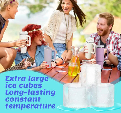ST Accessories Summer Ice Mould Cube Trays Ice Making Beverage Cup Maker Circle Ice Shape Silicone Molds For Stanley Cup 20/30/4