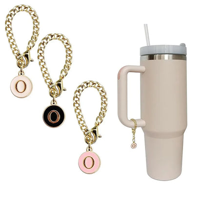 3pcs Letter Charm Accessories for Stanley Cup Initial Name ID Personalized Handle Charm for Stanley 40 oz Tumbler with Handle