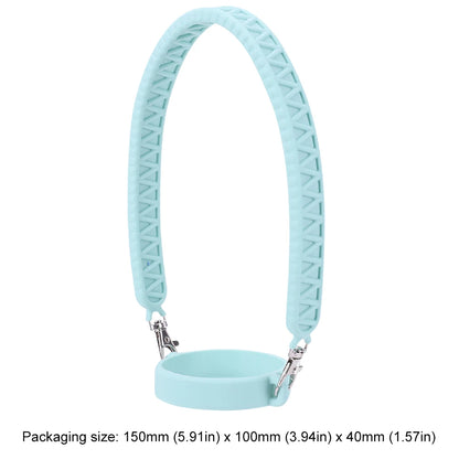 Portable Silicone Water Bottle Handle Fit 8-40oz Bottles Water Bottle Sling Water Bottle Carrier for Stanley Cup Accessories