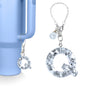 1 PCS Letter Charm Accessories for Stanley Cup Purple Cute Initial Keychain Handle Charm for Stanley Tumbler Girls Water Bottle