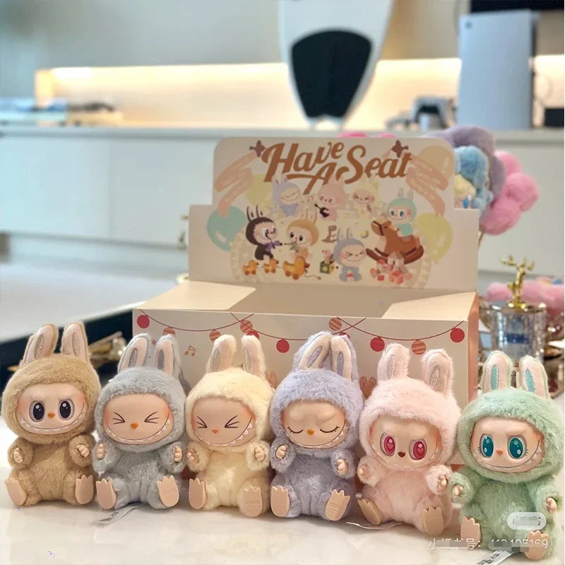 Labubu Have A Seat Series Vinyl Pendant Doll Model Toy In Stock Cute Monster Keychain High Quality
