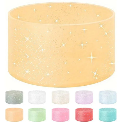 Silicone Glitter Bottle Bottom Sleeve Cup Accessories Anti-Slip Water Bottle Pad Heat Insulation Sports Cup Cover for Tumbler