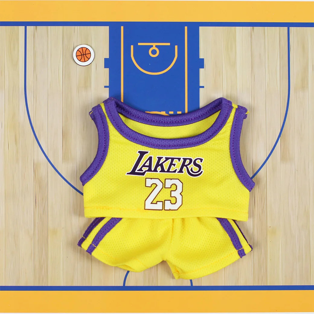 Labuibu Only Selling Clothes 17cm First Second Generation Labubu Basketball Clothes Cute Doll Decoration Handmade Doll Clothes