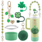 9pcs Accessories Set for Stanley Cup Water Bottle Handle Strap Boot Bow Straw Cover Pearl Charms Straw Topper 40oz 30oz Tumbler