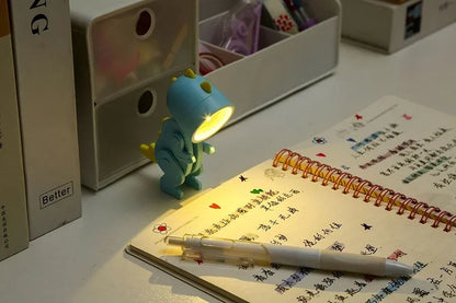 Mini Dinosaur Night Light Battery Magnetic Folding Nights Lamp Bedroom Bedside Table Ornaments Children's Toys LED Night Lights