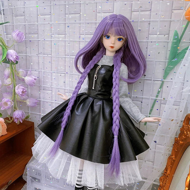 60CM BJD Doll Cute Clothes only clothes Xia Qiao Black 1/3 1/4 1/6 Doll accessories Children's toys