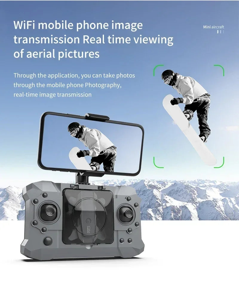 XKJ KY905 Mini Drone HD 4K Professional Camera One-click Return Wifi Folding Quadcopter 360rolling RC Helicopter Children's Toys