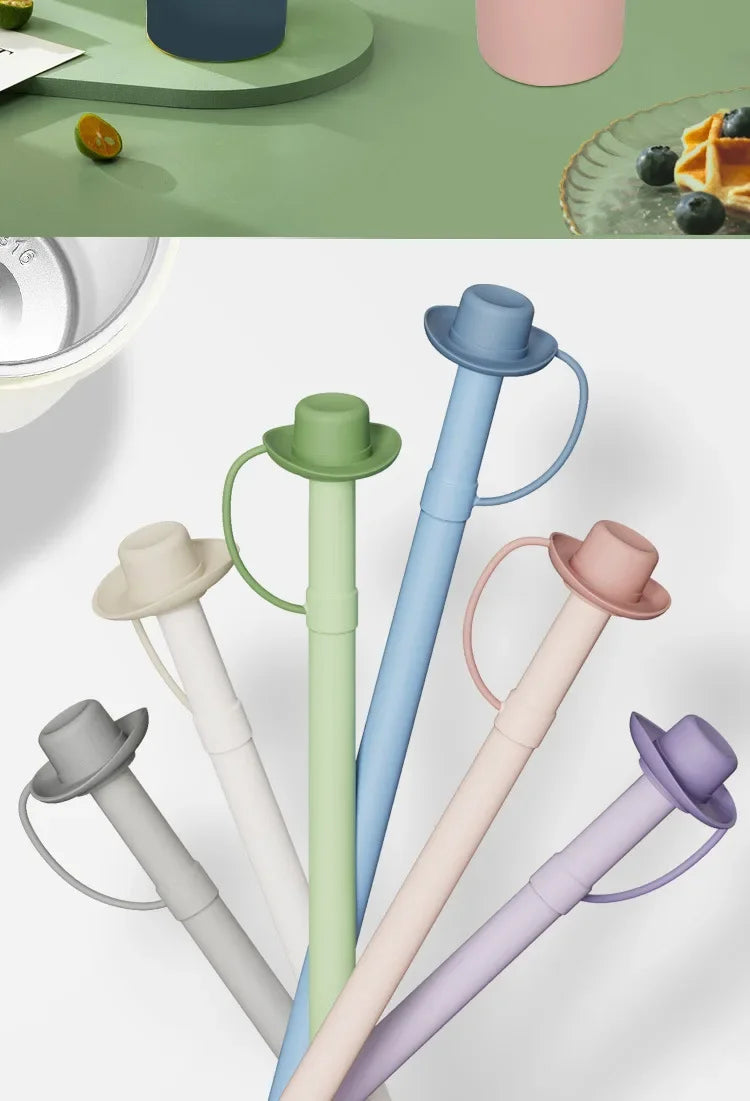 Replacement Long Silicone Straw with Straw Cover Compatible with Stanley 40/30 Oz Cup Tumbler for Stanley Accessorie Drink items