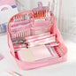 12 Layer Girls Pencil Big Pouch Large Capacity Pencil Pouch School Stationery Aesthetic Stationery Case Student Supplies