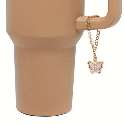 9pcs Accessories for Stanley 40oz Tumbler Cup Spill Proof Stopper 10mm Straw Cover Cap Silicone Boot Charm Chain Straw and Brush
